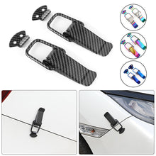 Load image into Gallery viewer, 2 Pcs Universal Car Trunk Fastener Clip Security Hook Lock Clip Kit Carbon Fibre Bumper Quick Release Hook Lock Clip for Drone Car Accessories
