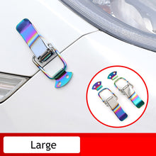 Load image into Gallery viewer, 2 Pcs Universal Car Trunk Fastener Clip Security Hook Lock Clip Kit Carbon Fibre Bumper Quick Release Hook Lock Clip for Drone Car Accessories
