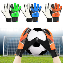 Load image into Gallery viewer, 1 Pair Children Kids Soccer Goalkeeper Gloves Anti-Collision Latex PU Goalkeeper Hand Protection Gloves Outdoor Football Accessories
