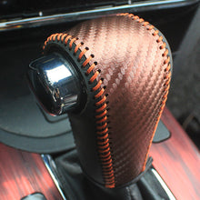 Load image into Gallery viewer, Car Gear Leather Interior Gear Shift Knob Head Cover Accessories for Honda Vezel HRV HR-V 2014 - 2020 AT
