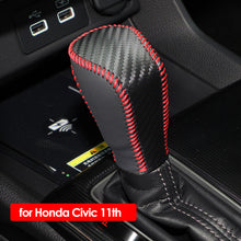 Load image into Gallery viewer, Car Gear Leather Interior Gear Shift Knob Head Cover Accessories for Honda Civic X 10th 2016 - 2021
