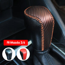 Load image into Gallery viewer, PU Car Carbon Fiber Gear Shift Knob Cover for Mazda 3 Axela Atenza CX-5 CX3 CX-3 CX5 2015-2020 AT
