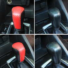Load image into Gallery viewer, PU Car Carbon Fiber Gear Shift Knob Cover for Mazda 3 Axela Atenza CX-5 CX3 CX-3 CX5 2015-2020 AT
