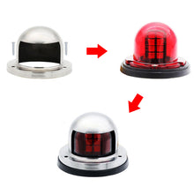 Load image into Gallery viewer, 12V LED Stainless Steel Lights Light Sailing Signal Lamp Marine Boat Side Lights Yacht For Boat Navigation
