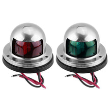 Load image into Gallery viewer, 12V LED Stainless Steel Lights Light Sailing Signal Lamp Marine Boat Side Lights Yacht For Boat Navigation
