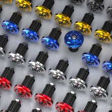 Load image into Gallery viewer, 2Pcs CNC T6063 Aluminum Motorcycle Handlebar Grips Bar End Cap Plugs Slider for 16-18mm Motorbike Handle
