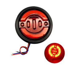 Load image into Gallery viewer, 1Pc 24V Round Truck Side Marker Lights Trailer Clearance Lights LED COB Marker Lights Wagon Rear Light
