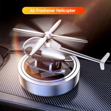 Load image into Gallery viewer, Solar Car Air Freshener Helicopter Decoration Aromatherapy Car Interior Accessories Propeller Rotating Perfume Diffuser
