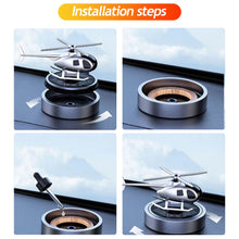 Load image into Gallery viewer, Solar Car Air Freshener Helicopter Decoration Aromatherapy Car Interior Accessories Propeller Rotating Perfume Diffuser
