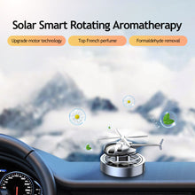 Load image into Gallery viewer, Solar Car Air Freshener Helicopter Decoration Aromatherapy Car Interior Accessories Propeller Rotating Perfume Diffuser
