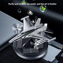 Load image into Gallery viewer, Car Solar Power Perfume Aromatherapy Air Freshener Airplane Rotating Aromatherapy Diffuser Lasting Fragrance
