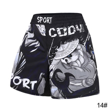 Load image into Gallery viewer, Child Mma Muay Thai Shorts Breathable Fitness Training Boxing Shorts Fight Kickboxing Boxing Pants
