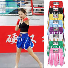 Load image into Gallery viewer, Men Women Kids MMA Martial Arts Sanda Bjj Fight Jujitsu Combat Pants Soft Muaythai Sports Clothes Muay Thai Boxing Shorts

