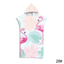 Load image into Gallery viewer, Printed Hooded Beach Towel For Adults Quick Dry Swimming Pool Poncho Bath Towel With Cloak Bathrobe
