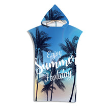 Load image into Gallery viewer, Printed Hooded Beach Towel For Adults Quick Dry Swimming Pool Poncho Bath Towel With Cloak Bathrobe
