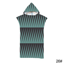 Load image into Gallery viewer, Printed Hooded Beach Towel For Adults Quick Dry Swimming Pool Poncho Bath Towel With Cloak Bathrobe
