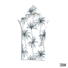 Load image into Gallery viewer, Printed Hooded Beach Towel For Adults Quick Dry Swimming Pool Poncho Bath Towel With Cloak Bathrobe

