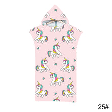Load image into Gallery viewer, Printed Hooded Beach Towel For Adults Quick Dry Swimming Pool Poncho Bath Towel With Cloak Bathrobe
