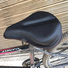 Load image into Gallery viewer, Silicone Bike Seat Cushion Cover Gel Cycling Exercise For Large Wide Bicycle Saddle Pad Bike Riding Accessories
