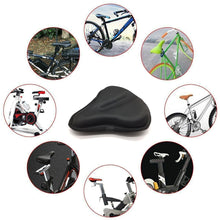 Load image into Gallery viewer, Silicone Bike Seat Cushion Cover Gel Cycling Exercise For Large Wide Bicycle Saddle Pad Bike Riding Accessories
