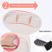 Load image into Gallery viewer, 1Pair 7D Insole Pad Inserts Heel Post Back Anti-slip For High Heel Shoe Insert Protector Shoes Insoles Memory Foam Insole

