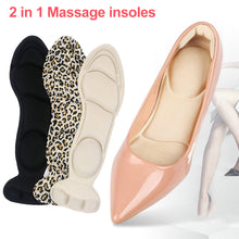 Load image into Gallery viewer, 1Pair 7D Insole Pad Inserts Heel Post Back Anti-slip For High Heel Shoe Insert Protector Shoes Insoles Memory Foam Insole
