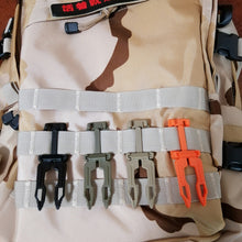 Load image into Gallery viewer, Molle Backpack Buckle Tactical Elastic Band Rope Carabiner Clips Nylon Camping Bag Hanger Hook Clamp EDC Survival Gear Tool
