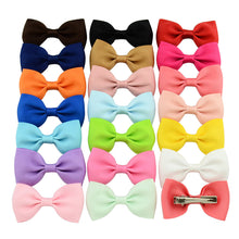 Load image into Gallery viewer, Solid Color Children's Bow Hairpin Cute Candy Color Headwear Simple Fashion Baby Liu Sea Side Clip
