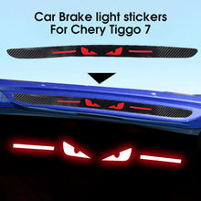 Load image into Gallery viewer, Car Sticker Taillight Brake Lights Lamp Protector Sticker Carbon Fiber Covers Accessories Hawkeye For Chery Logo Tiggo 7Pro
