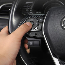 Load image into Gallery viewer, 3Pcs Car Steering Wheel Button Panel Cover Trim Sticker For Toyota 8Th Camry 2018 - 2021 Multimedia Accessories
