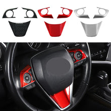 Load image into Gallery viewer, 3Pcs Car Steering Wheel Button Panel Cover Trim Sticker For Toyota 8Th Camry 2018 - 2021 Multimedia Accessories
