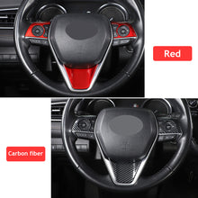 Load image into Gallery viewer, 3Pcs Car Steering Wheel Button Panel Cover Trim Sticker For Toyota 8Th Camry 2018 - 2021 Multimedia Accessories
