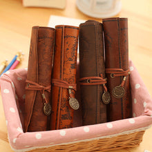 Load image into Gallery viewer, Retro Treasure Map Roll Pencil Case PU Leather Big Capacity Pen Bag Makeup Brush Pouch Pencilcase School Stationery Supplies
