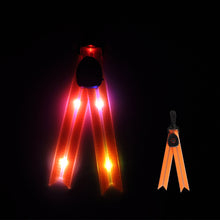 Load image into Gallery viewer, LED Luminous Schoolbag Pendant Night Riding Warning Backpack Light USB Charging PVC Dovetail Luminous Decoration Outdoor Camping Emergency Light
