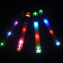Load image into Gallery viewer, LED Luminous Schoolbag Pendant Night Riding Warning Backpack Light USB Charging PVC Dovetail Luminous Decoration Outdoor Camping Emergency Light
