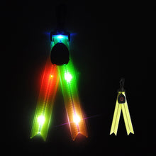 Load image into Gallery viewer, LED Luminous Schoolbag Pendant Night Riding Warning Backpack Light USB Charging PVC Dovetail Luminous Decoration Outdoor Camping Emergency Light
