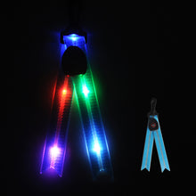 Load image into Gallery viewer, LED Luminous Schoolbag Pendant Night Riding Warning Backpack Light USB Charging PVC Dovetail Luminous Decoration Outdoor Camping Emergency Light
