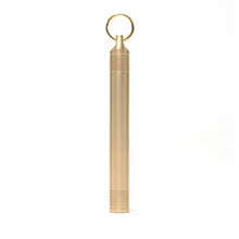 Load image into Gallery viewer, Brass Sealed Waterproof Bin Portable Medicine Bottle Toothholder Keychain Single Cigarette Tube Outdoor Camping Tool
