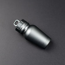 Load image into Gallery viewer, Aluminum Alloy Waterproof Warehouse Medicine Sealed Capsule Bottle Outdoor Camping EDC Waterproof Cylinder Key Ring Pendant Elderly Carry First Aid Medicine Bottle
