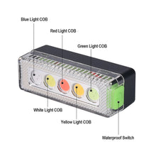 Load image into Gallery viewer, Bike Highlighting Warning Taillight USB Charging 5 LED Night Riding Waterproof Warning Light 5 Flashing Modes Riding Equipment
