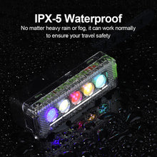 Load image into Gallery viewer, Bike Highlighting Warning Taillight USB Charging 5 LED Night Riding Waterproof Warning Light 5 Flashing Modes Riding Equipment
