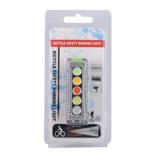Load image into Gallery viewer, Bike Highlighting Warning Taillight USB Charging 5 LED Night Riding Waterproof Warning Light 5 Flashing Modes Riding Equipment
