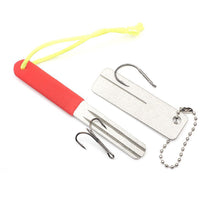Load image into Gallery viewer, Diamond Grinding Hook Stone Portable Three-Book Hook File Edc Pocket Diamond Knife Sharpener Keychain Nail File Outdoor Camping Tools Fishing Gadgets
