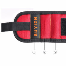 Load image into Gallery viewer, Strong Magnetic Wrist Strap Portable Kit Screw Nail Drill Bit Hardware Picker Wristband For Electricians And Woodworkers
