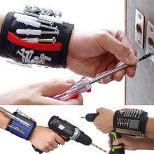 Load image into Gallery viewer, Strong Magnetic Wrist Strap Portable Kit Screw Nail Drill Bit Hardware Picker Wristband For Electricians And Woodworkers
