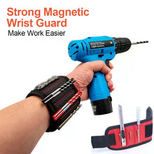 Load image into Gallery viewer, Strong Magnetic Wrist Strap Portable Kit Screw Nail Drill Bit Hardware Picker Wristband For Electricians And Woodworkers
