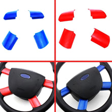 Load image into Gallery viewer, 4Pcs/set Carbon Fiber Car Steering Wheel Panel Sequins Cover Trim Stainless Steel Accessories for Ford Focus 2 Mk2 2005-2012
