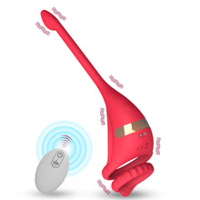 Load image into Gallery viewer, Penis Vibrating Ring Rechargeable Lock Essence Ring Massage Vibrate Penis Multi-frequency Delay Ejaculation Male Silicone Sex Toy
