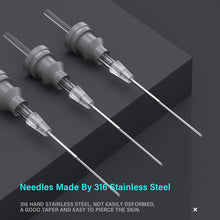 Load image into Gallery viewer, 20pcs Disposable Semi Permanent Makeup Tattoo Cartridge Needle RL Circular needle Eyebrow Tattoo Pen Machine Supplies
