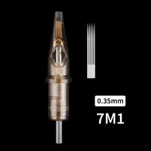Load image into Gallery viewer, 20pcs Disposable Semi Permanent 0.35mm Tattoo Cartridge Needle RL RM M1 Tattoo Pen Machine Universal Short Needle Eyebrow Tattoo Needle
